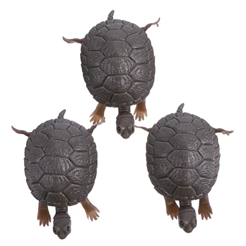 VANZACK 3 Stück Aquarium Landschaftsbau Fisch Künstlich Aquarium- -Dekorationen Frösche Dinosaurier Schlange Figuren Tiere Schildkrötenfigur Aquarium-schildkrötenspielzeug Tank Plastik von VANZACK