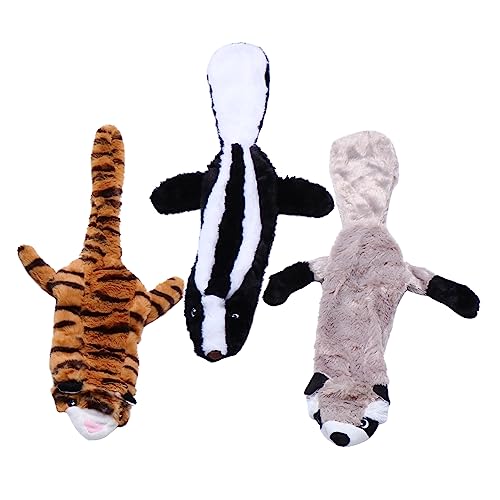 VANZACK 3stücke Plüsch Hundespielzeug Mit Geräuschfunktion Kauspielzeug Für Zahnpflege Und Zahnmassage Für Kleine Und Mittelgroße Hunde Fördert Spiel Und Bindung von VANZACK
