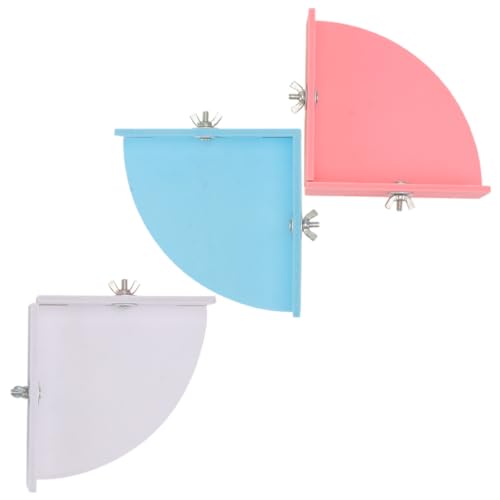 VANZACK 3 Stück Dreieckiger Barsch nager kleintierspielzeug Hamster Käfig Erweiterungsset Nagetier Schweine Nest Critter Meerschweinchenkäfigspielzeug Plattform für Haustier PVC von VANZACK