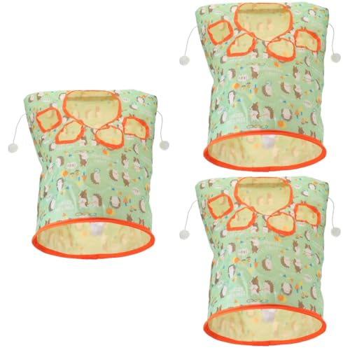 VANZACK 3 Stücke Katze Tunnel Pet Spielen Tunnel Katze Spielzeug Polyester Material Katze Rest von VANZACK