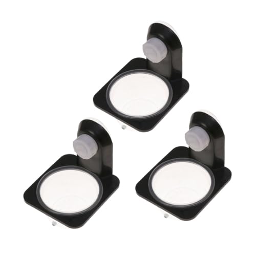 VANZACK 3 Stück Reptilienfutterautomat Gecko-fütterungsleiste Eidechsenbecken Crested Gecko Futternapf Zubehör Für Gecko-Tanks Mit Haube Terrariumreptil Crested Gecko Essen Black VANZACK 3 Stück Reptilienfutterautomat Gecko-fütterungsleiste Eidechsenbecken Crested Gecko Futternapf Zubehör Für Gecko-Tanks Mit Haube Terrariumreptil Crested Gecko Essen Black von VANZACK