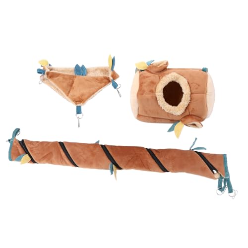 VANZACK 3 Stück Teiliges Hamster Hängematten Wald Design Sicheres für Käfigzubehör für Hamster Chinchillas Meerschweinchen und Kleine Haustiere VANZACK 3 Stück Teiliges Hamster Hängematten Wald Design Sicheres für Käfigzubehör für Hamster Chinchillas Meerschweinchen und Kleine Haustiere von VANZACK