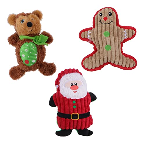 VANZACK 3 Stück Teiliges Weihnachts Plüsch Quietscher Spielzeuge für Kauen und Beißen Interaktive Spielzeuge für Weihnachtsmann Schneemann Fördert die Zahngesundheit und Stärkt die Bindung VANZACK 3 Stück Teiliges Weihnachts Plüsch Quietscher Spielzeuge für Kauen und Beißen Interaktive Spielzeuge für Weihnachtsmann Schneemann Fördert die Zahngesundheit und Stärkt die Bindung von VANZACK