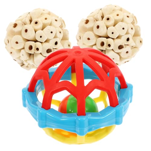 VANZACK 3stücke Vogelspielzeug Für Kleine Vögel Beiß Und Kauspielzeug Für Papageien Nymphensittiche Und Wellensittiche Mit Essbaren Softbällen Und Gummiball Zum Schnabelmahlen Farben VANZACK 3stücke Vogelspielzeug Für Kleine Vögel Beiß Und Kauspielzeug Für Papageien Nymphensittiche Und Wellensittiche Mit Essbaren Softbällen Und Gummiball Zum Schnabelmahlen Farben von VANZACK