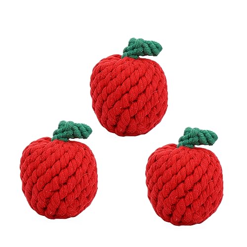 VANZACK 3 Stück Weihnachtsförmige Kauspielzeuge für Bissfeste Pet Bite Balls Rot für Spaß das Kauen Welpen VANZACK 3 Stück Weihnachtsförmige Kauspielzeuge für Bissfeste Pet Bite Balls Rot für Spaß das Kauen Welpen von VANZACK