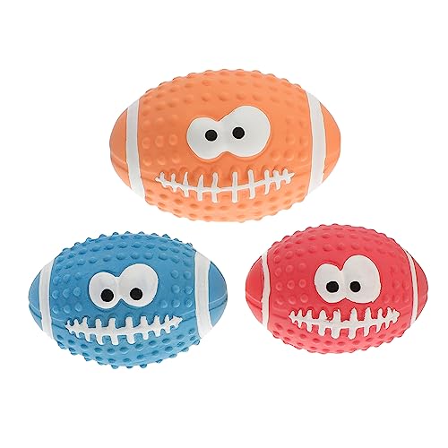 VANZACK 3 Stück für Kinderkrankheiten interaktives knete Dog Toy Quietschender Ball als Hundespielzeug Aggressives Kauspielzeug für draußen Emulsion VANZACK 3 Stück für Kinderkrankheiten interaktives knete Dog Toy Quietschender Ball als Hundespielzeug Aggressives Kauspielzeug für draußen Emulsion von VANZACK