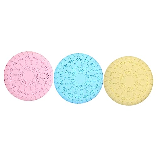 VANZACK 3 Stück - hundebeschäftigung hundegeschenk hundefrisbee dogfrisbee für Hunde Welpe Ausbildung fliegend Hundespielzeug für den Haushalt Hundescheibenspielzeug VANZACK 3 Stück - hundebeschäftigung hundegeschenk hundefrisbee dogfrisbee für Hunde Welpe Ausbildung fliegend Hundespielzeug für den Haushalt Hundescheibenspielzeug von VANZACK