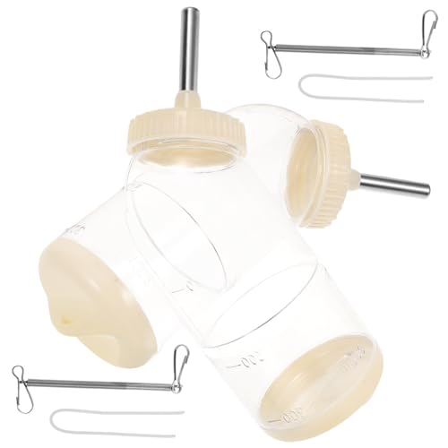 VANZACK 2-teiliges Futter- Und Wasserspender-Set Für Haustiere Hamster Automatische Wasserflasche Hängendes Design Einfach Zu Bedienen Und Langlebig von VANZACK