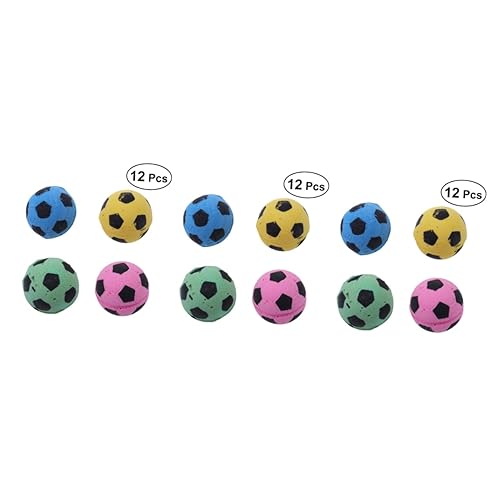 VANZACK 36 STK Schaumstoff-Fußballspielzeug für Hauskatzen kükentränke tischleuchten Katze Spielzeug pezzibälle Kraft Spaß Katzenspielzeug Spielzeugbälle für Katzen beissen Spielzeugball VANZACK 36 STK Schaumstoff-Fußballspielzeug für Hauskatzen kükentränke tischleuchten Katze Spielzeug pezzibälle Kraft Spaß Katzenspielzeug Spielzeugbälle für Katzen beissen Spielzeugball von VANZACK