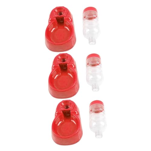 VANZACK 3 Stücke Praktische Haustier Wasser Feeder 350ml Erhöhten Schüssel Katze Kätzchen Trinken Werkzeug Pet Liefert Rot VANZACK 3 Stücke Praktische Haustier Wasser Feeder 350ml Erhöhten Schüssel Katze Kätzchen Trinken Werkzeug Pet Liefert Rot von VANZACK