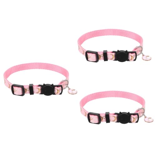 VANZACK 3stücke Katzenhalsband Mit Mond Und Sternmuster Verstellbar Mit Für Kätzchen Und Katzen Aus Strapazierfähigem Material Für Feste Und Besondere Anlässe VANZACK 3stücke Katzenhalsband Mit Mond Und Sternmuster Verstellbar Mit Für Kätzchen Und Katzen Aus Strapazierfähigem Material Für Feste Und Besondere Anlässe von VANZACK