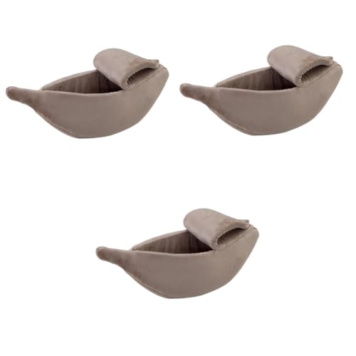 VANZACK 3-teiliges Haustierbett Warmes Nest Für Katzen Und Hunde Bequeme Schlafunterlage in Bananenform Geeignet Für Couch Auto Und Outdoor von VANZACK