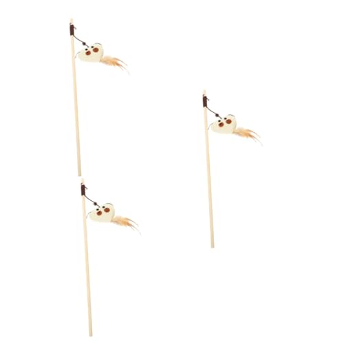 VANZACK 3stücke Katzenspielzeug Interaktiver Teaser-Stick Mit Glocke Selbstspielende Katzenangel Für Kitten Und Katzen Langlebig Und Robust Perfektes Spielzeug Für Gemeinsame Mit Ihrem VANZACK 3stücke Katzenspielzeug Interaktiver Teaser-Stick Mit Glocke Selbstspielende Katzenangel Für Kitten Und Katzen Langlebig Und Robust Perfektes Spielzeug Für Gemeinsame Mit Ihrem von VANZACK