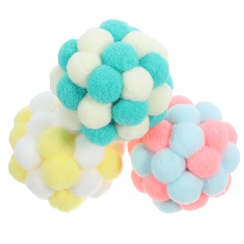 VANZACK 3St Katzenglockenball kätzchen- -Spielzeug katzenbälle mit glöckchen -Spielzeug Spielzeuge Kratzbälle für Katzenbälle Spielzeug für Wohnungskatzen Haustier Pet-Ball VANZACK 3St Katzenglockenball kätzchen- -Spielzeug katzenbälle mit glöckchen -Spielzeug Spielzeuge Kratzbälle für Katzenbälle Spielzeug für Wohnungskatzen Haustier Pet-Ball von VANZACK