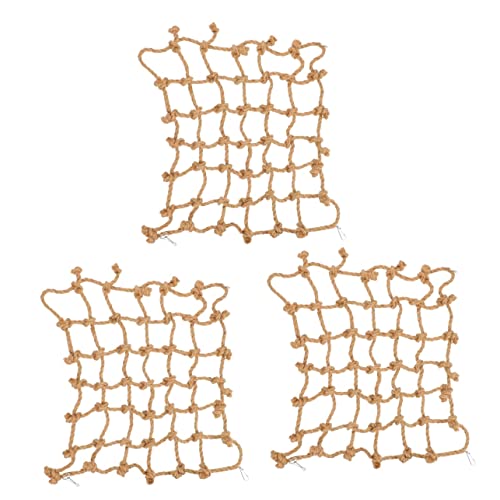 VANZACK 3St Kletternetz für Papageien Eichhörnchen-Reptil-Hängemattennetz Lovebirds Netz vogelkäfig zubehör vogelzubehör für käfig Tier Spielzeuge Hamster-Hängemattennetz für Reptilien von VANZACK