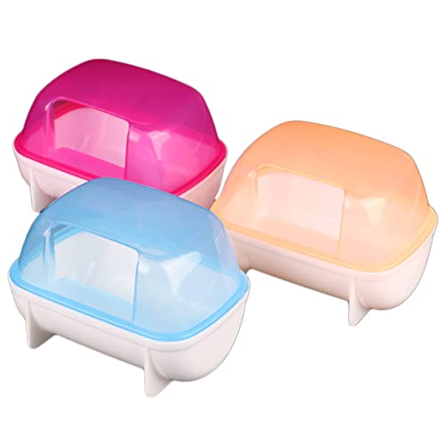 VANZACK Robustes Hamster-badeset Große Badewanne Aus Kunststoff Toilette Für Hamsterbedarf Zufällige Farbe von VANZACK