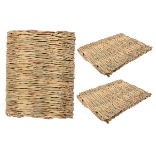 VANZACK 3Stücke Strohmatten für Kleintiere Natürliche Sommermatte für Meerschweinchen und Hamster Atmungsaktiv und Schützend für Käfigboden Schlafen VANZACK 3Stücke Strohmatten für Kleintiere Natürliche Sommermatte für Meerschweinchen und Hamster Atmungsaktiv und Schützend für Käfigboden Schlafen von VANZACK