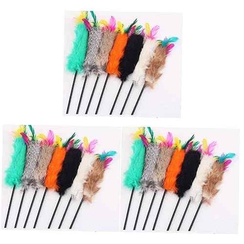 VANZACK 3stücke Bunter Katzenangel-Stick Interaktives Katzenspielzeug Für Gesunde Und Aktive Katzen Langlebig Einfach Zu Greifen Fördert Die Interaktion Und Sorgt Für Spielspaß VANZACK 3stücke Bunter Katzenangel-Stick Interaktives Katzenspielzeug Für Gesunde Und Aktive Katzen Langlebig Einfach Zu Greifen Fördert Die Interaktion Und Sorgt Für Spielspaß von VANZACK