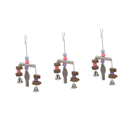 VANZACK 3St Papageienkäfigspielzeug Nymphensittich Spielzeug Hochzeit mit Hundeschleier Vogelspielzeug Stainless Steel Spielzeuge Papageien-Hängespielzeug Käfig hängendes Spielzeug groß VANZACK 3St Papageienkäfigspielzeug Nymphensittich Spielzeug Hochzeit mit Hundeschleier Vogelspielzeug Stainless Steel Spielzeuge Papageien-Hängespielzeug Käfig hängendes Spielzeug groß von VANZACK