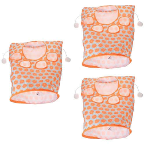 VANZACK 3 Stücke Katze Selbst Interaktive Spielzeug Katze Tunnel Tasche Pet Rohr Spielzeug Plüsch Für Katze Spielzeug von VANZACK