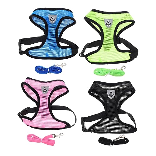 VANZACK 4er-Pack Hundeleinen-Set Bequeme Haustier-traktionsnetzweste Für Cosplay-Fotografie Den Täglichen Gebrauch VANZACK 4er-Pack Hundeleinen-Set Bequeme Haustier-traktionsnetzweste Für Cosplay-Fotografie Den Täglichen Gebrauch von VANZACK