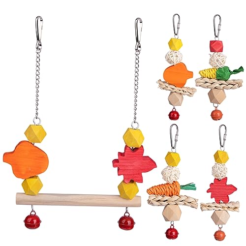 VANZACK 4 Sets Papageienkäfig-Spielzeug Kaustange für Nymphensittiche Sittiche Vogelständer Sitzstange Aus Holz Sicher Einfach Zu Verwenden VANZACK 4 Sets Papageienkäfig-Spielzeug Kaustange für Nymphensittiche Sittiche Vogelständer Sitzstange Aus Holz Sicher Einfach Zu Verwenden von VANZACK