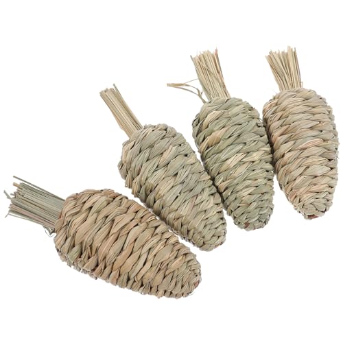 VANZACK 4 Stück Backenzahnspielzeug Für Haustiere Stroh Nahrungssuche Bereicherungshasen Kaninchen Drinnen Kleintierspielzeug Gewebte Heu Kauen Hasenkauspielzeug Hamster -kauspielzeug Gras VANZACK 4 Stück Backenzahnspielzeug Für Haustiere Stroh Nahrungssuche Bereicherungshasen Kaninchen Drinnen Kleintierspielzeug Gewebte Heu Kauen Hasenkauspielzeug Hamster -kauspielzeug Gras von VANZACK
