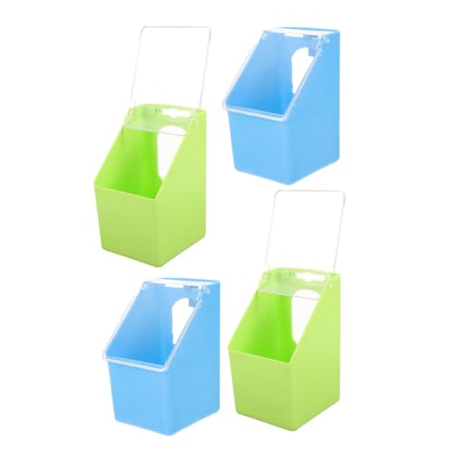 VANZACK 4 Stück Hängender Kastentrog Vogelhäuschen für Käfig Wachtel-Feeder Schüssel hängender Taubenfutterspender Gehäuse Futterautomat für Wachtelkäfige Käfig zum Aufhängen pp VANZACK 4 Stück Hängender Kastentrog Vogelhäuschen für Käfig Wachtel-Feeder Schüssel hängender Taubenfutterspender Gehäuse Futterautomat für Wachtelkäfige Käfig zum Aufhängen pp von VANZACK