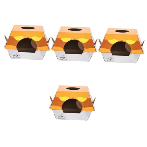 VANZACK 4 Stück Kätzchen-kratzbrett Haustier-kratzmatte Burger-Stil Kratzpad Dekoratives Kratzbrett Für Das Bett Kleiner Tiere VANZACK 4 Stück Kätzchen-kratzbrett Haustier-kratzmatte Burger-Stil Kratzpad Dekoratives Kratzbrett Für Das Bett Kleiner Tiere von VANZACK