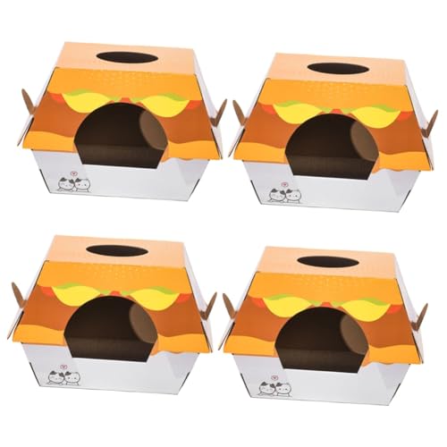 VANZACK 4 Stücke Katze Bett Scratch Board Burger Katze Nest Scratch Post Scratcher Kätzchen Spielzeug VANZACK 4 Stücke Katze Bett Scratch Board Burger Katze Nest Scratch Post Scratcher Kätzchen Spielzeug von VANZACK