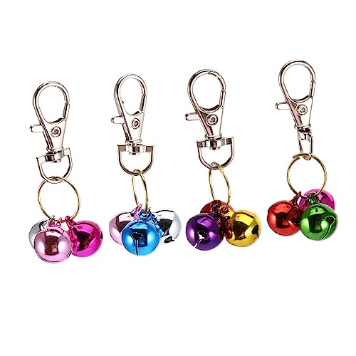 VANZACK 4stücke Katzenhalsband Glöckchen Haustier Schlüsselanhänger Glöckchen Katzenglocke Pet Charme Halsband Zubehör Aus Hochwertigem Material von VANZACK