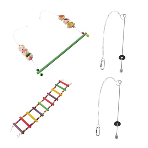VANZACK 4 Stücke Huhn Spielzeug Vogel Schaukeln Papagei Spielzeug Set Leiter Schaukel Stehen Stange Lebensmittel Für Ziervögel VANZACK 4 Stücke Huhn Spielzeug Vogel Schaukeln Papagei Spielzeug Set Leiter Schaukel Stehen Stange Lebensmittel Für Ziervögel von VANZACK