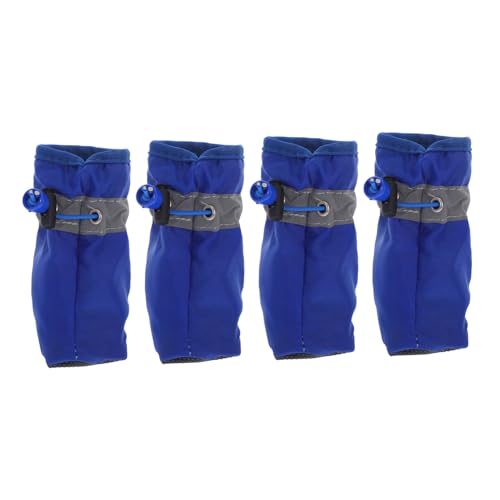 VANZACK Mittelgroße Hundestiefel – 4er-Pack – Wanderschuhe Für Hunde – Haustierstiefel Für Alle Jahreszeiten – Größe XL von VANZACK