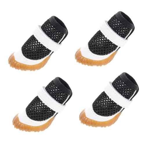 VANZACK Haustierfreundliche Hundeschuhe – 4 Stück Atmungsaktive Mesh-Stiefel Für Outdoor-Abenteuer von VANZACK