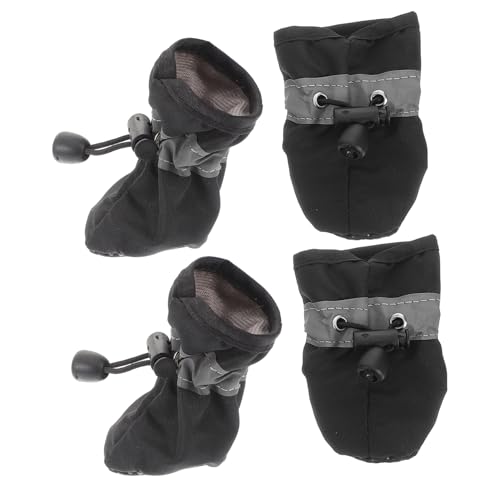 VANZACK 4 Stück Hundeschuhe für Welpen Atmungsaktive und wasserdichte Pfotenschützer mit Rutschfester Sohle Reflektierenden Elementen für Drinnen und Draußen Klein Optimaler Schutz für VANZACK 4 Stück Hundeschuhe für Welpen Atmungsaktive und wasserdichte Pfotenschützer mit Rutschfester Sohle Reflektierenden Elementen für Drinnen und Draußen Klein Optimaler Schutz für von VANZACK
