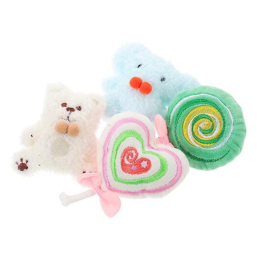 VANZACK Katzenspielzeug 4-teiliges Plüsch-Molar-Spielzeug Katzen-ablenkungs-beißspielzeug-Set von VANZACK
