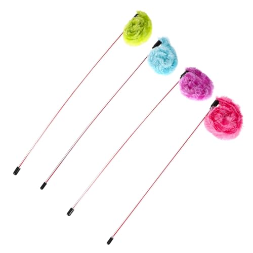 VANZACK 4stücke Interaktive Katzen-spielzeuge Mit Plüsch-stäben Und Teaser-Sticks Für Drinnen Für Katzen Und Kitten Und Spielvergnügen VANZACK 4stücke Interaktive Katzen-spielzeuge Mit Plüsch-stäben Und Teaser-Sticks Für Drinnen Für Katzen Und Kitten Und Spielvergnügen von VANZACK