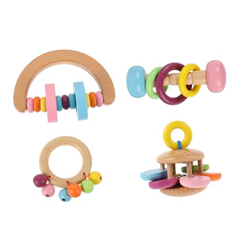 VANZACK 4stücke Papagei Kauspielzeug Aus Holz Nibbling Spielzeuge Dumbbell Spielzeug Für Vögel Sicher Und Unterhaltsam Für Wellensittiche Und Andere Haustiere von VANZACK
