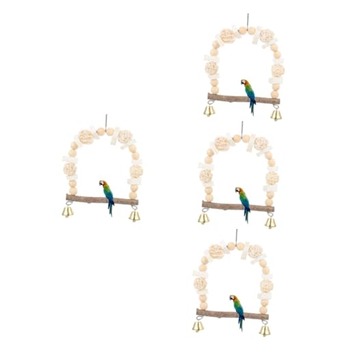 VANZACK 4 Stück Vogelschaukel-Spielzeug Wandhalterung Papageienständer Hängende Vogelschaukel Für Papageien Käfigzubehör Holzschaukel Für Vögel Dekoratives Spielzeug VANZACK 4 Stück Vogelschaukel-Spielzeug Wandhalterung Papageienständer Hängende Vogelschaukel Für Papageien Käfigzubehör Holzschaukel Für Vögel Dekoratives Spielzeug von VANZACK