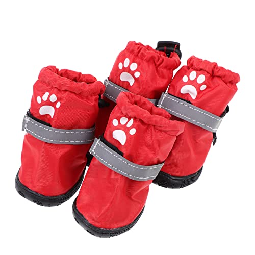 VANZACK Haustierschuhe | 4 Stück Hunde-Regenstiefel | Leicht & für Outdoor-aktivitäten von VANZACK
