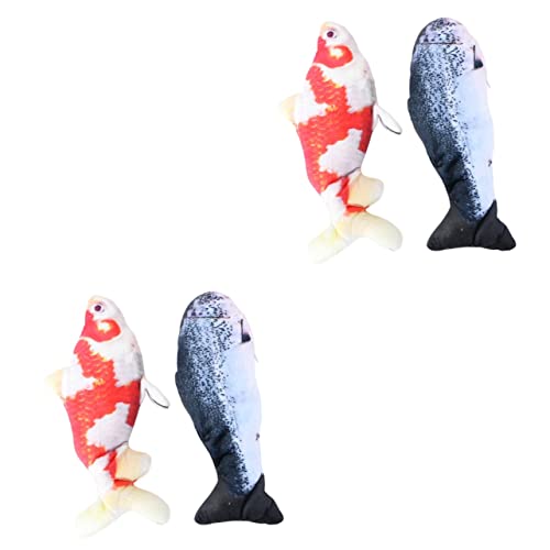 VANZACK 4 Stück Simulation Elektrischer Fisch Lebendiges Katzenfischspielzeug Simulation Fischspielzeug Katzenminze Teaser Spielzeug Haustier Karausche Plüsch Katze Lustige Lieferungen VANZACK 4 Stück Simulation Elektrischer Fisch Lebendiges Katzenfischspielzeug Simulation Fischspielzeug Katzenminze Teaser Spielzeug Haustier Karausche Plüsch Katze Lustige Lieferungen von VANZACK