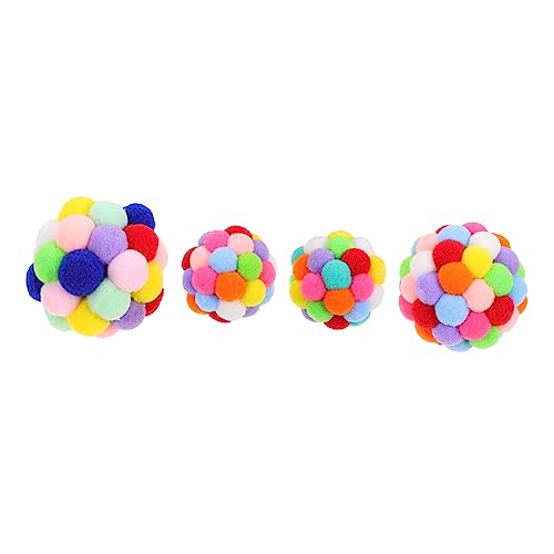 VANZACK 4stücke Interaktive Katzen-spielbälle Aus Farbenfrohes Teaser-Spielzeug Für Katzen Spielen Und Zähneputzen Verschiedene VANZACK 4stücke Interaktive Katzen-spielbälle Aus Farbenfrohes Teaser-Spielzeug Für Katzen Spielen Und Zähneputzen Verschiedene von VANZACK