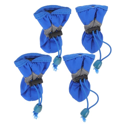 VANZACK 4 Stück wasserdichte Fußabdeckung für Haustiere pet paw Outdoor Schuhe Regen Schlupfschuhe für Hunde im Innenbereich wasserdichte Haustierschuhe Haustier Hund Fußschutz Gummi Blue VANZACK 4 Stück wasserdichte Fußabdeckung für Haustiere pet paw Outdoor Schuhe Regen Schlupfschuhe für Hunde im Innenbereich wasserdichte Haustierschuhe Haustier Hund Fußschutz Gummi Blue von VANZACK
