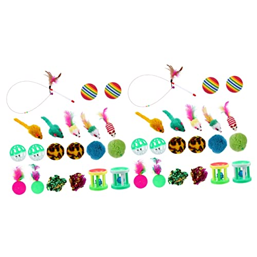 VANZACK 2sets Katzenspielzeug Set Katzenteaser Katzen Necken Spielzeug Katzenspielzeug Liefert Interaktives Spiel 20pcs * 2 VANZACK 2sets Katzenspielzeug Set Katzenteaser Katzen Necken Spielzeug Katzenspielzeug Liefert Interaktives Spiel 20pcs * 2 von VANZACK
