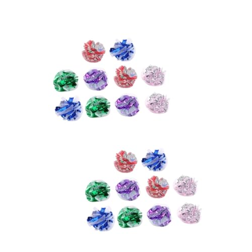 VANZACK 40 STK Katzenring Papierball Spitzenball Katzen jagen Spielzeug Ballspielzeug für Katzen Kitten Spielzeug kratzspielzeug Spielzeuge Katzenspielzeug Knisterbälle für Katze die Katze VANZACK 40 STK Katzenring Papierball Spitzenball Katzen jagen Spielzeug Ballspielzeug für Katzen Kitten Spielzeug kratzspielzeug Spielzeuge Katzenspielzeug Knisterbälle für Katze die Katze von VANZACK