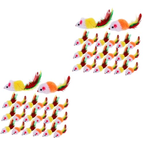 VANZACK 2sets Haustier Spielzeug Katze Mäuse Mit Rasseln Fell Interaktive Kätzchen Teaser Spielzeug Set 20 Stücke * 2 VANZACK 2sets Haustier Spielzeug Katze Mäuse Mit Rasseln Fell Interaktive Kätzchen Teaser Spielzeug Set 20 Stücke * 2 von VANZACK