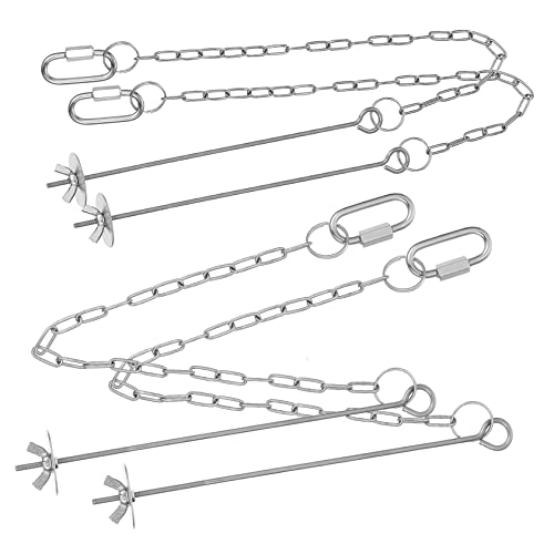 VANZACK 4stücke Hängefutterspender Für Hühner Und Küken Mit Gemüsespieß Und Obsthalter Verstellbarer Kette Und Hakenschnalle Für Einfachen Aufhängung VANZACK 4stücke Hängefutterspender Für Hühner Und Küken Mit Gemüsespieß Und Obsthalter Verstellbarer Kette Und Hakenschnalle Für Einfachen Aufhängung von VANZACK