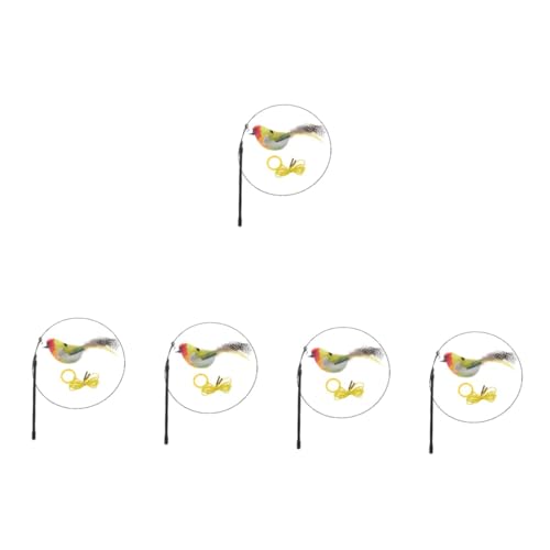 VANZACK 5 Sets Multifunktionales Katzenspielzeug Katzenteaser Stick Spielzeug Mit Mäusen Für Indoor-Katzen VANZACK 5 Sets Multifunktionales Katzenspielzeug Katzenteaser Stick Spielzeug Mit Mäusen Für Indoor-Katzen von VANZACK