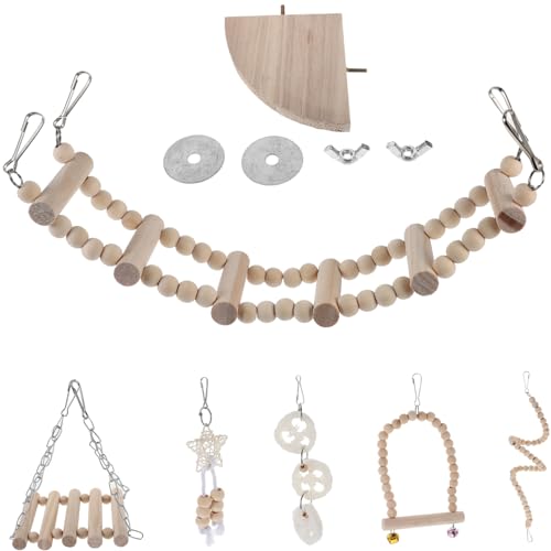 VANZACK 5 Sets Vogelschaukelspielzeug Für Papageien Sittichspielzeug Einfach Zu Verwendendes Kauspielzeug Für Vögel Vogelkäfig-zubehör VANZACK 5 Sets Vogelschaukelspielzeug Für Papageien Sittichspielzeug Einfach Zu Verwendendes Kauspielzeug Für Vögel Vogelkäfig-zubehör von VANZACK