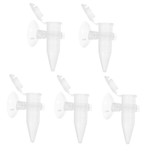 VANZACK 5 Stück Artemia Futterspender Mini Röhrchen Saugspender Tragbarer Schlauch Für Aquariumpumpe Aquarium Futterrohr Aquarium Fischtank Saugventil Siphon Klein Kunststoff von VANZACK